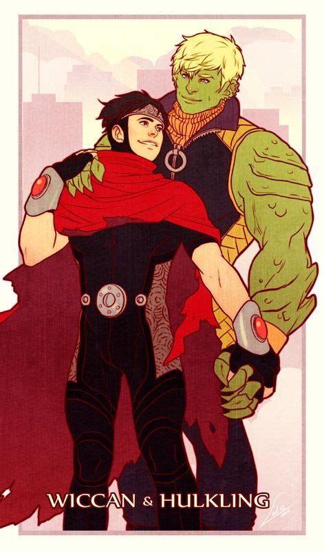 Step into the extraordinary world of Wiccan and Hulkling through illustrated tales